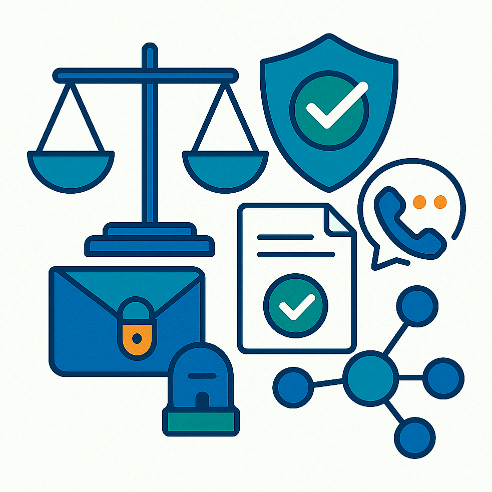 Illustration of ethics, compliance, confidentiality and fair business conduct